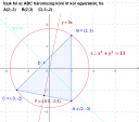 Koordináta-geometria kör egyenlet – megoldás kép 1