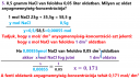 Anyagmennyiség-koncentráció – megoldás kép 1