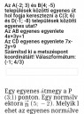 Egyenes egyenlete – megoldás kép 1