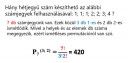 KOMBINATORIKA – megoldás kép 1