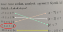 Matematika  – megoldás kép 1