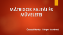 Mátrix szorzat – megoldás kép 1