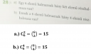 Matematika 9. osztály - Halmazok, kombinatorika – megoldás kép 1