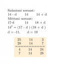 Mértani sorozat – megoldás kép 1