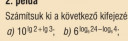 Matematika - Logaritmus – feladat kép 1