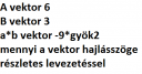 Vektor – feladat kép 1