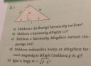 Derékszögű háromszög  – feladat kép 1