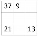 Készíts 3x3-as bűvös négyzetet!  – feladat kép 1