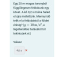 Kinematika – feladat kép 1