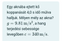 Kinematika – feladat kép 1
