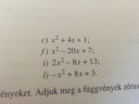Másodfokú egyenlet – feladat kép 1