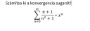 Konvergencia sugár SOS  – feladat kép 1