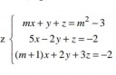 Mátrix megoldása m= -1 paraméterre – feladat kép 1