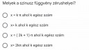 Szinusz függvény zerushelye – feladat kép 1