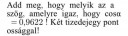 Szögfüggvény, 8.osztály – feladat kép 1