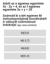Egyenes egyenlete – feladat kép 1