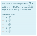 Többszörös integrál – feladat kép 1
