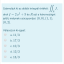 Többszörös integrál – feladat kép 1