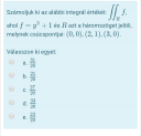 Többszörös integrál – feladat kép 1