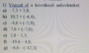  Racionális szamok összadása és kivonása:  végezd el a müveleteket: – feladat kép 1