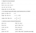 Matematika SOS – feladat kép 1