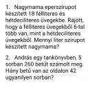 Szöveges feledat  – feladat kép 1