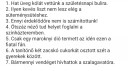 Mondta elemzés mennyiségjelző SOS – feladat kép 1