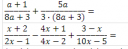 Matematika 9.o. algebrai törtek összeadása, kivonása – feladat kép 1