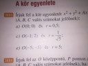 A kör egyenlete – feladat kép 2