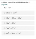 Matematika feladatok! A téma nevezetes azonosságok – feladat kép 6