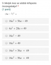 Matematika feladatok FOLYT. A téma nevezetes azonosságok – feladat kép 1